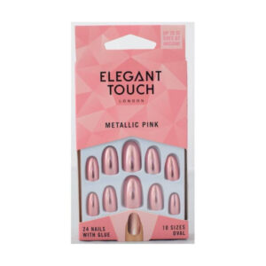 اظافر ايلي جانت تاتش ذات ملمس أنيق Metallic Pink